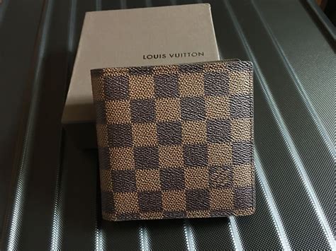 louis vuitton wallet men bifold white damier no 1605